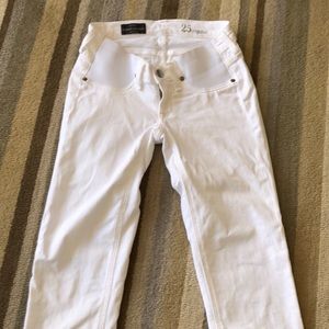JCrew white maternity jeans